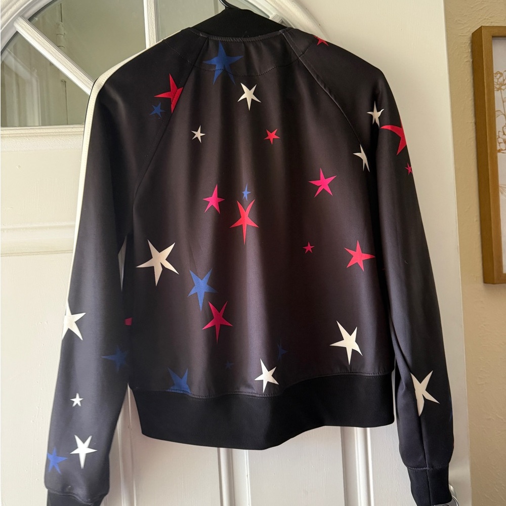 Pam & Gela Multicolor cropped star jacket, full zipper, size small - Picture 7 of 7